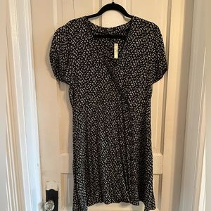 Madewell Floral Faux Wrap Mini Dress